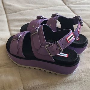HUNTER Platform Sandals with Buckle
